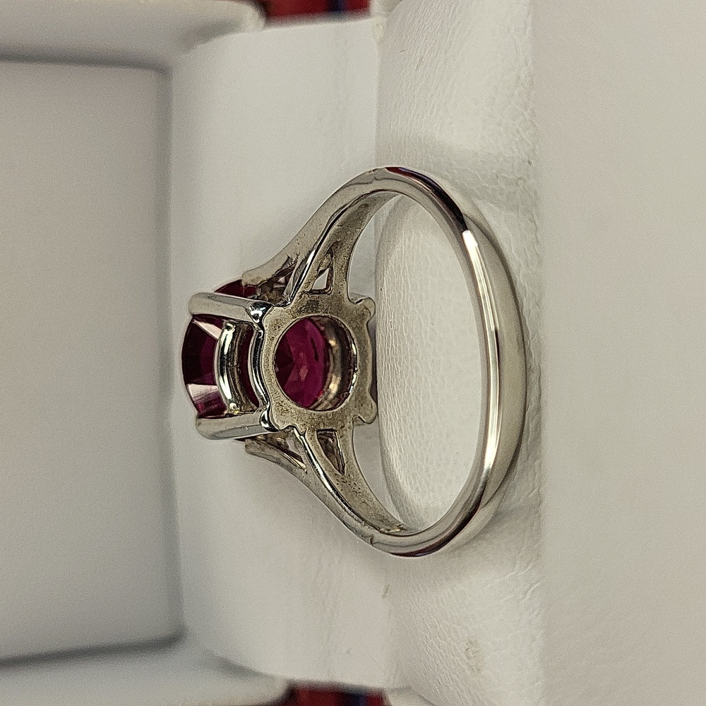 Radiant Ruby Red Round Brilliant - image 4
